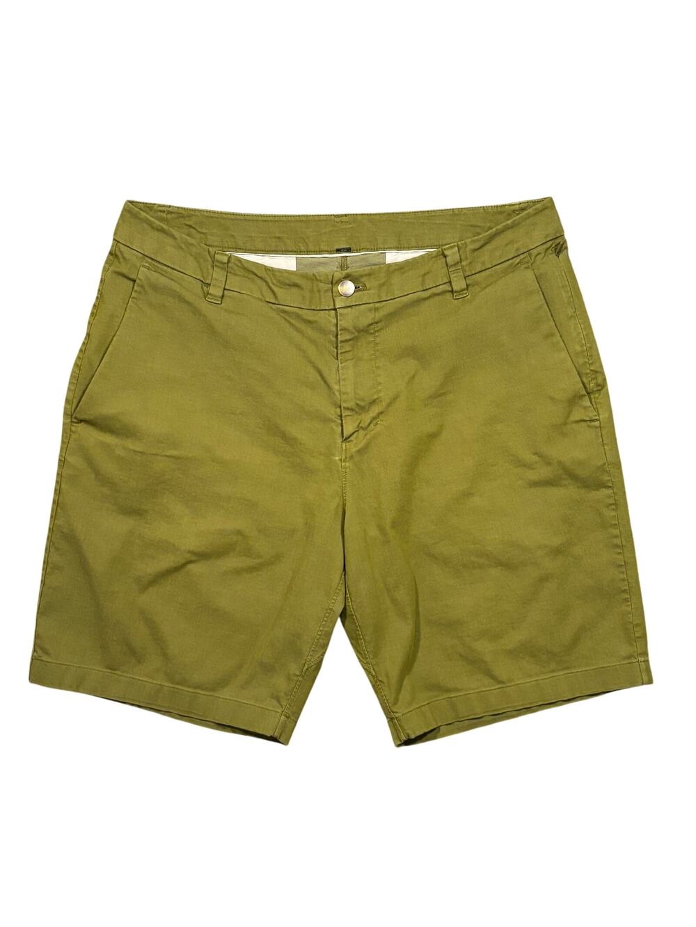 Lululemon Commission Classic-Fit Heathered Bronze Green Chino Shorts Men Size 34